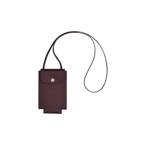 LONGCHAMP Le Pliage Green Коровья кожа Сумка через плечо Чехол для телефона Стандартный Мужской Темно-красный