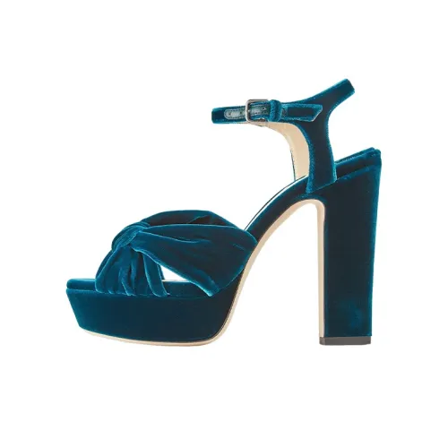 Jimmy Choo Heloise 120 One Ремешок Сандалии Женские Павлин Синий