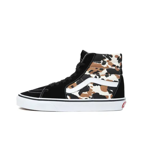 VANS SK8 High Топ Скейтборд Кроссовки Унисекс Черный Коричневый