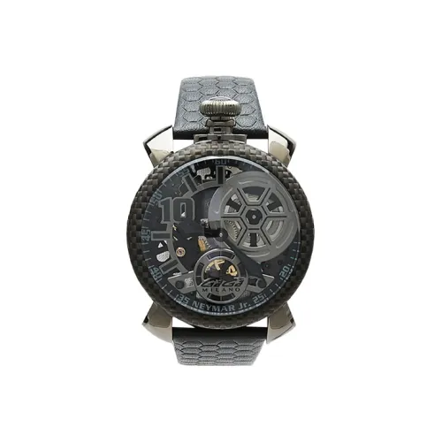 GAGA Мужские часы Механизм с ручным заводом ремень из натуральной кожи 48 мм циферблат с черепом модель 5516INJ02QB