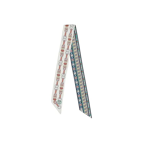 HERMES Шарфы из шелка Тутовый женские бежевый