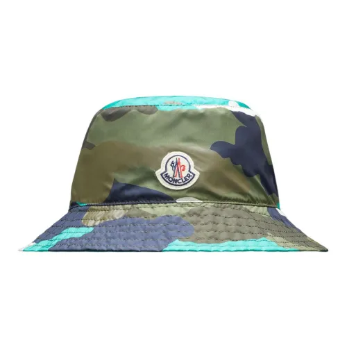 MONCLER Нейлон Шляпы ведра Камуфляжный синий Мужской