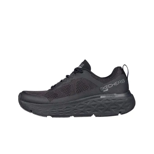 Skechers Max Cushioning Низкий Топ Тренировочные Беговые Кроссовки Женские Черные