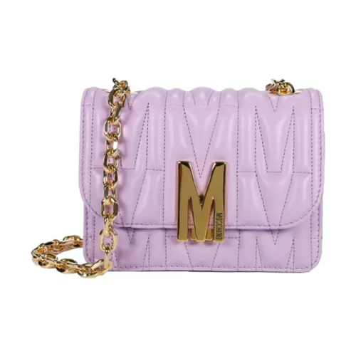 MOSCHINO Sheepskin Crossbody Bag Shoulder Bag Women's Light Purple