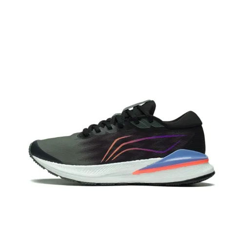 LINING Светлый Амортизация Устойчивый к истиранию Низкий отскок Кроссовки для бега Женские Черный