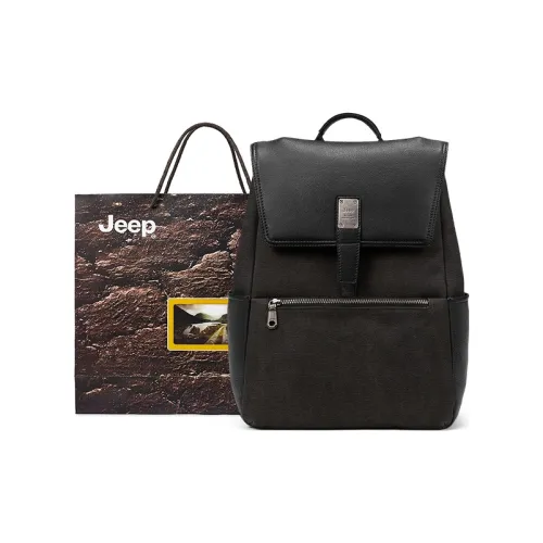 JEEP Ткань Коровья Кожа Рюкзак Большой Мужской Серый