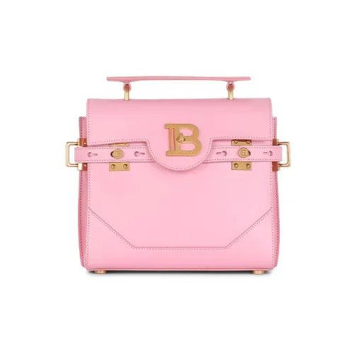 BALMAIN B Buzz Коровья кожа Сумка через плечо Женская Розовая