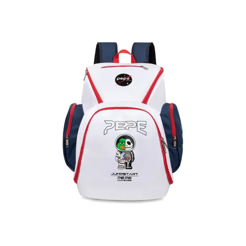 JRs Sad Лягушка Коллаборация Полиэстер Рюкзак Большой Унисекс Зеленый Белый Черный