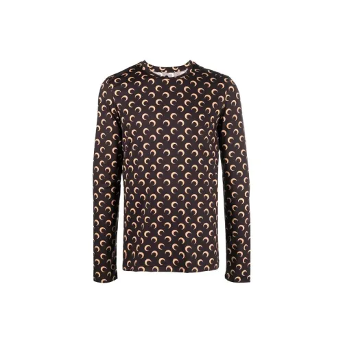 Marine Serre Мужские черные T-рубашки