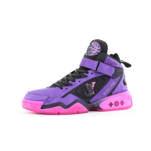 LOUIS VUITTON Trainer 2 High Топ Спортивная повседневная обувь Мужская Фиолетовая