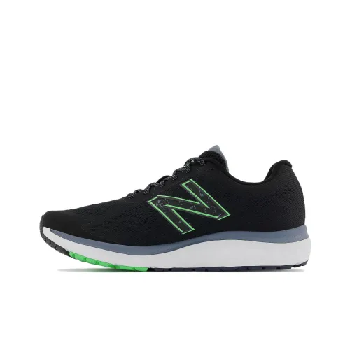 New Balance Fresh Foam 680v7 Низкий Топ Беговые Кроссовки Мужские Черные Зеленые