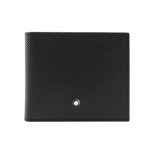 MONTBLANC Кожа Кошелек Держатель для удостоверения личности Держатель для визиток Картхолдер Стандартный Мужской Черный