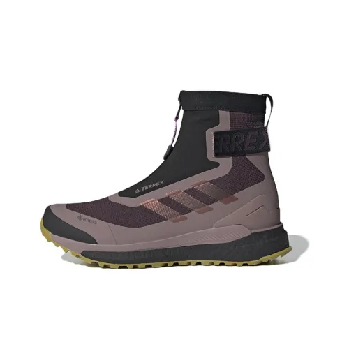 adidas Terrex FREE HIKER Cold.Rdy Поход Slip-resistant Abrasion-resistant High Top Streetwear Женские Черный Фиолетовый