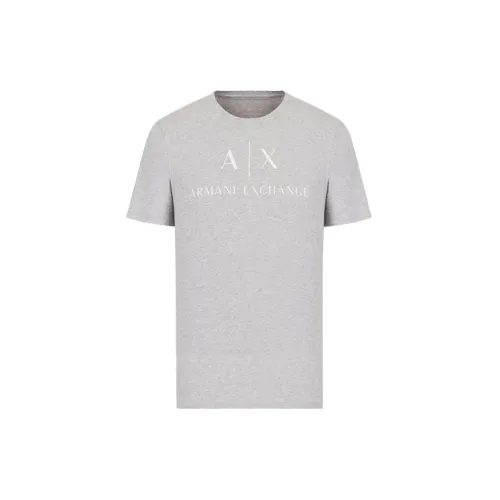 ARMANI EXCHANGE Светло-серые Мужские T-рубашки