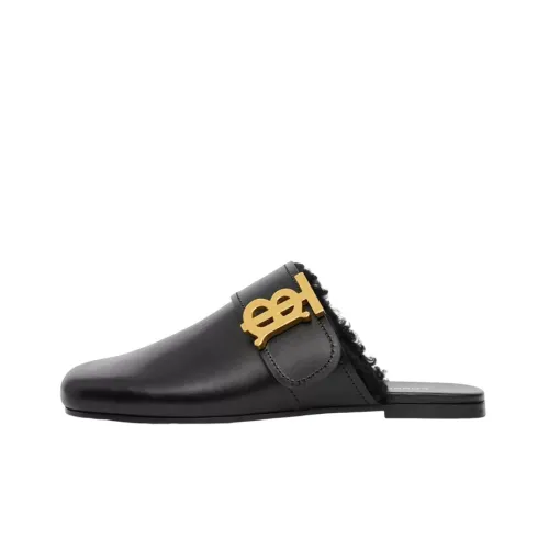 Burberry Домашние тапочки Женские Черные