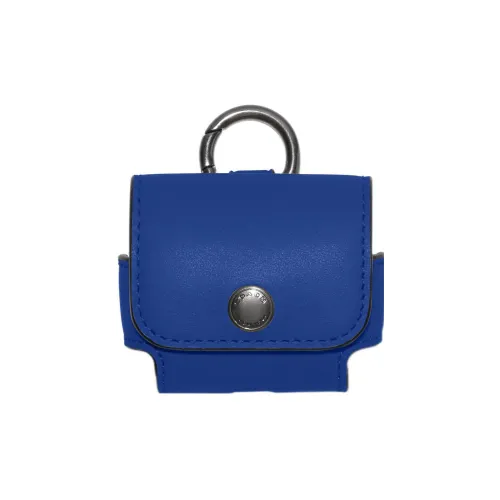 COACH Утонченный Телячья кожа Чехол для наушников AirPods Pro Сумка Мерч Женские Синий