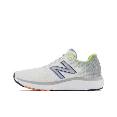 New Balance NB 680 MID Топ Повседневные Беговые Кроссовки Женские Белые Фиолетовые