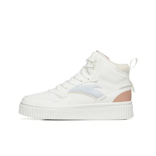 Anta Life Collection Высокие Кроссовки для скейтбординга Женские Белые Серые