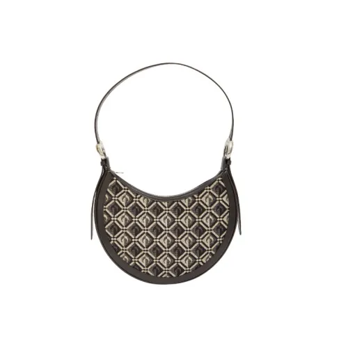 Marine Serre Кожа Одно Плечо Сумка Женская Черная