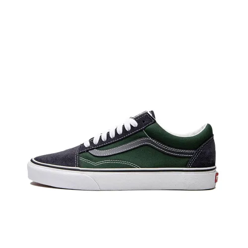 Vans Old Skool Collection Низкие Кроссовки для Скейтбординга Унисекс Синие Зеленые