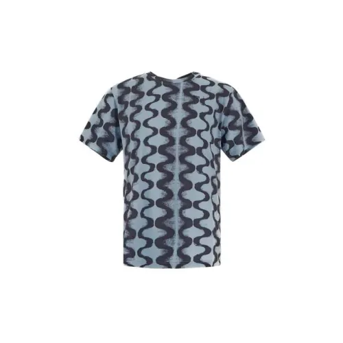 McQ Alexander McQueen Blue Men's T-Shirts McQ Alexander McQueen Синие Мужские Футболки