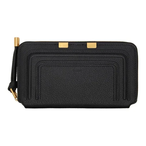 Chloe Marcie Коровья кожа Клатч Кошелек Женские Черный