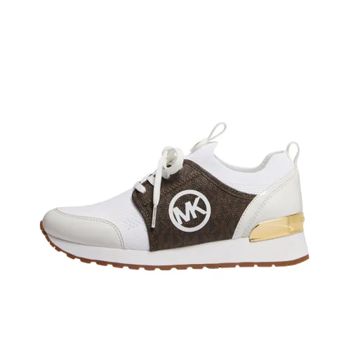MICHAEL KORS Низкие кроссовки для занятий спортом Женские Белые Коричневые