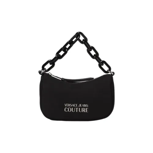 VERSACE JEANS COUTURE Ткань Dome Сумка Плечевая Сумка Женская Черная