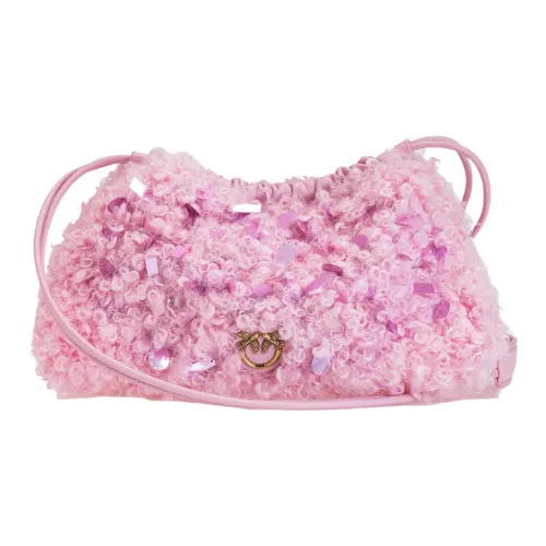 PINKO Sheepskin Детали Одно плечо Через плечо Клатч Мини Женский Розовый