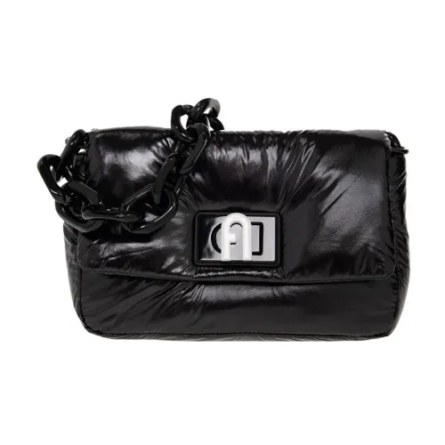 Furla Мягкая Нейлоновая Сумка через плечо Женская Черная