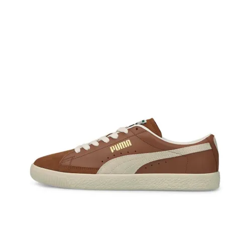 PUMA BASKET VTG Low Топ Скейтборд Кроссовки Унисекс Коричневый
