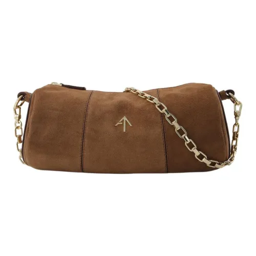 Manu Atelier Телячья кожа Цилиндрическая сумка Сумка через плечо Сумка на плечо Женская Умбра