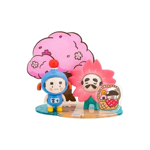 UNBOX Industries OJISAN Uncle Oji'S Four SEASONS Theater Весна Прозрачный Слепой Бокс на Карточке 11см