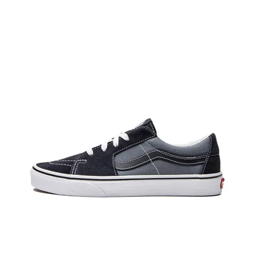 Vans SK8 LOW Скейтборд Кроссовки Топ Унисекс Черный Серый