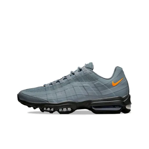 Nike Air Max 95 Low Топ Air Cushion Беговые кроссовки Мужские Серый Оранжевый