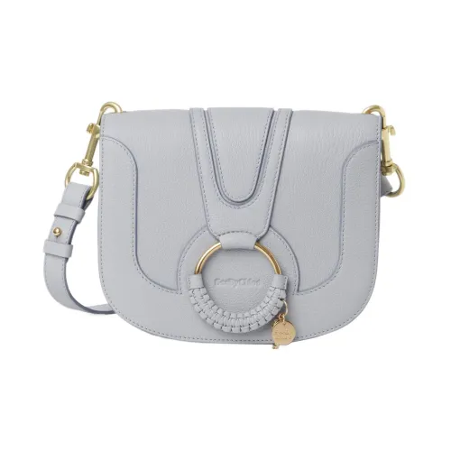 See By Chloe Hana Рельефная кожа Козья Сумка через плечо Женская Синяя