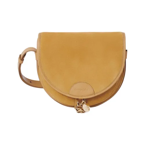 See By Chloe Замша с рельефом Телячья кожа Сумка на плечо Женская Желтая