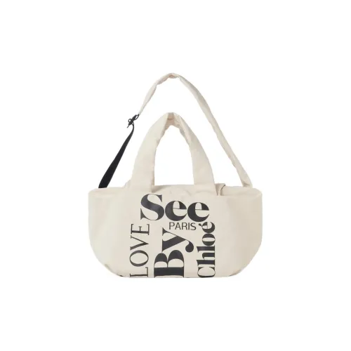 See By Chloe Tilly Холст Тоут Сумка Сумка для покупок Холст Сумка Женская Бежевая Сумка