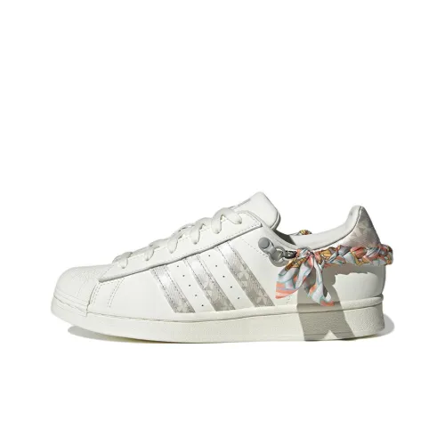 Adidas Originals SUPERSTAR LOW Топ Скейтборд Кроссовки Женские Чайный Белый