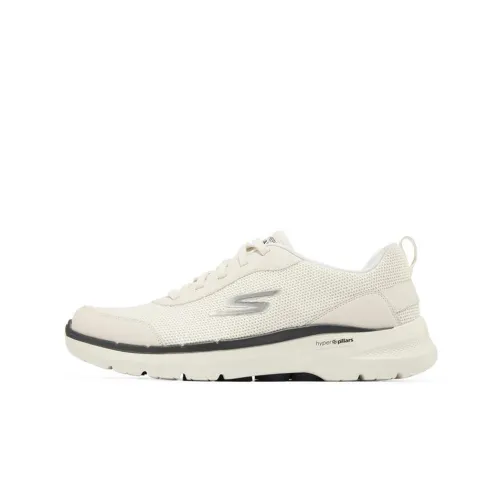 Skechers Go Walk 6 Low Топ Casual Мужской Белый Синий