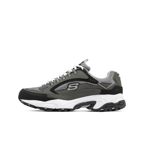 Skechers Stamina Низкий Топ Casual Мужской Серый Черный