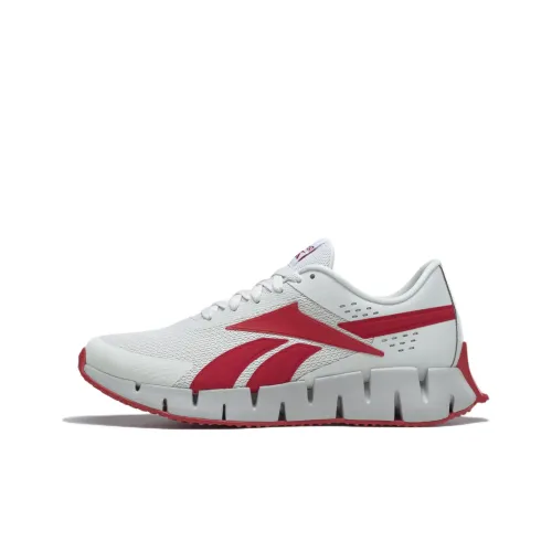 Reebok Zig Dynamica 1 Low Беговые кроссовки Топ Серый Красный