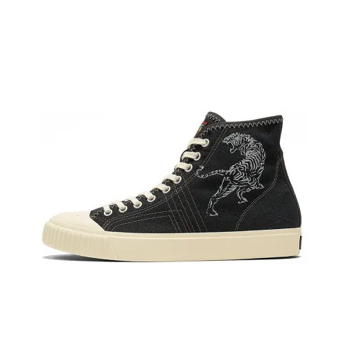 Onitsuka Tiger OK Баскетбольные кроссовки MT High Top Скейтбординг Унисекс Черный