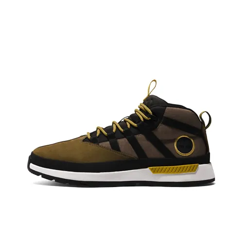 Timberland EURO TREKKER Амортизаторы Slip-resistant и устойчивые к истиранию MID Топ Уличная обувь Зеленый Черный