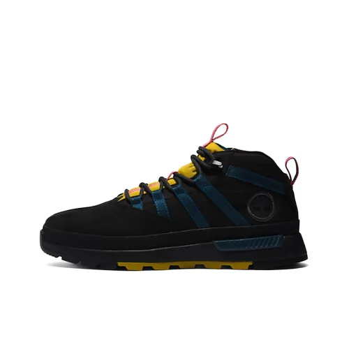 Timberland EURO TREKKER противоскользящий устойчивый к истиранию MID топ уличная обувь черный синий желтый