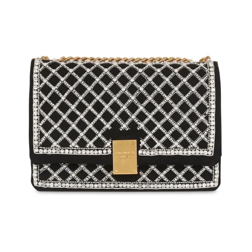 BALMAIN 1945 Козья кожа Сумка через плечо Сумка на плечо Средняя Женская Черная