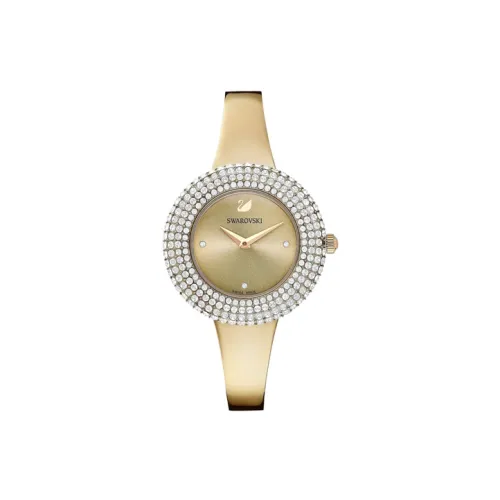 Swarovski Women's Watch Кварцевый механизм ремешок из нержавеющей стали коричневый циферблат модель 5484045