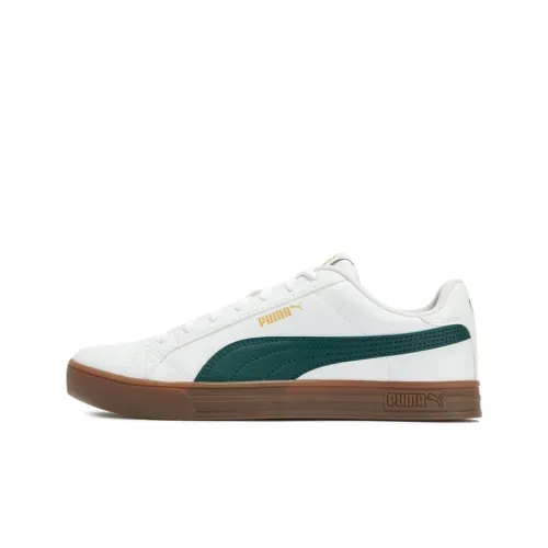 PUMA Smash Vulc V3 Vulc V3 Lo Low Топ Скейтборд Кроссовки Унисекс Белый Зеленый