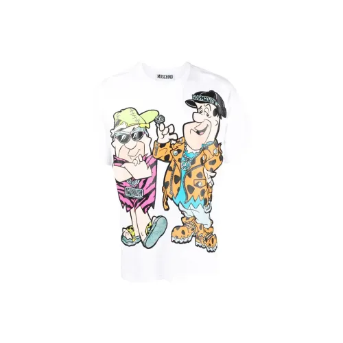 MOSCHINO Белая Мужская T-Рубашка