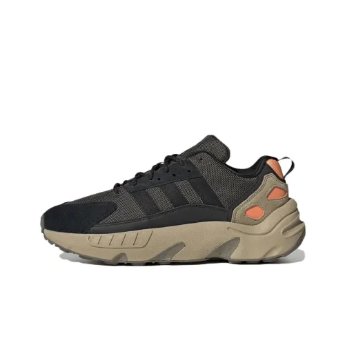 Adidas Originals ZX 22 Boost Slip Resistant Abrasion Resistant Легкий Низкий Топ Повседневные Беговые кроссовки Унисекс Яшмовый